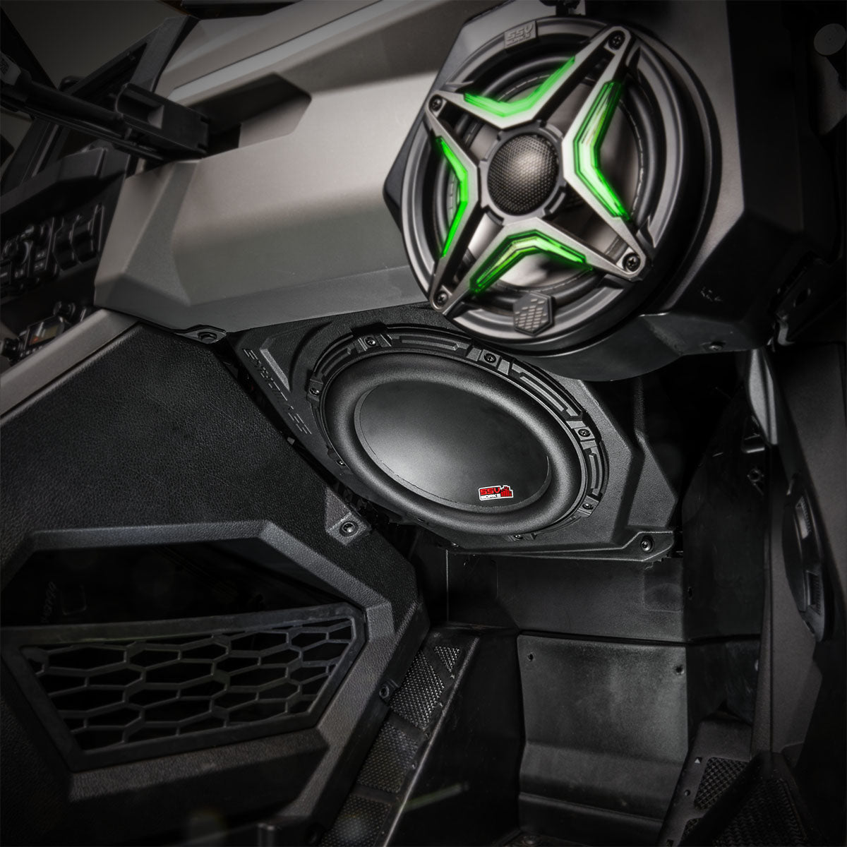 2025-2026 Polaris® RZR Pro R / Pro S / Pro XP Phase-7 K-Spec 7-Speaker Plug-&-Play Kit w/MRB4 Radio