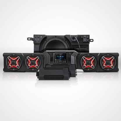 2026-Up CanAm Defender HD11 Phase-4 V-Spec 1,650watt 5-Speaker Audio Kit w/MRB4
