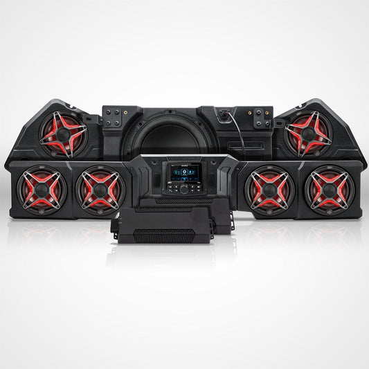 2026-Up CanAm Defender HD11 Phase-5 V-Spec 1,650watt 7-Speaker Audio Kit w/MRB4