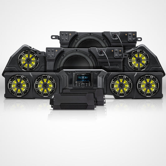 2026-Up CanAm Defender HD11 Phase-7 K-Spec 1,650watt 8-Speaker Audio Kit w/MRB4
