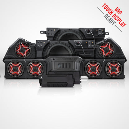 2026-Up CanAm Defender HD11 Phase-7 V-Spec 1,650watt 8-Speaker Audio Kit for BRP Touchscreen