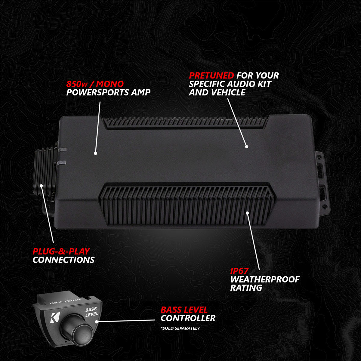2020-2024 Polaris® RZR PRO Series Phase-6 K-Spec 5-Speaker 1400watt System w/MRB4