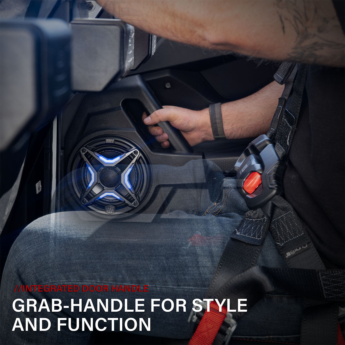 2025-2026 Polaris® RZR Pro R / Pro S / Pro XP Rear-Door 6.5" Speaker Pods w/Integrated Handle