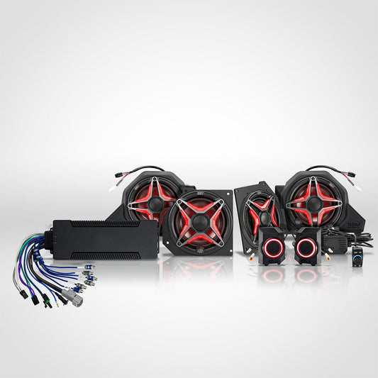 2024-2026 Polaris Xpedition ADV & XP, 1800w 7-Speaker Phase-5 V-Spec Plug-&-Play Audio Kit For Ride Command
