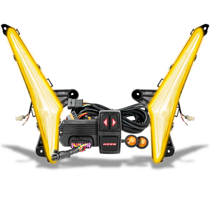 Turn-Signal Plug-&-Play Kit | 2024-2026 Can-AM Maverick R | Sequential Front Fang Lights w/Taillight Integration
